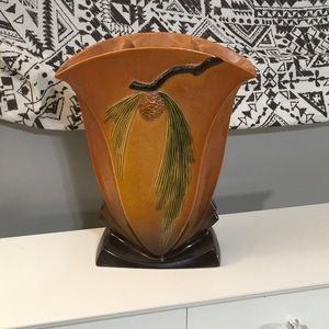 Roseville Pottery Vase Pine Cone Design